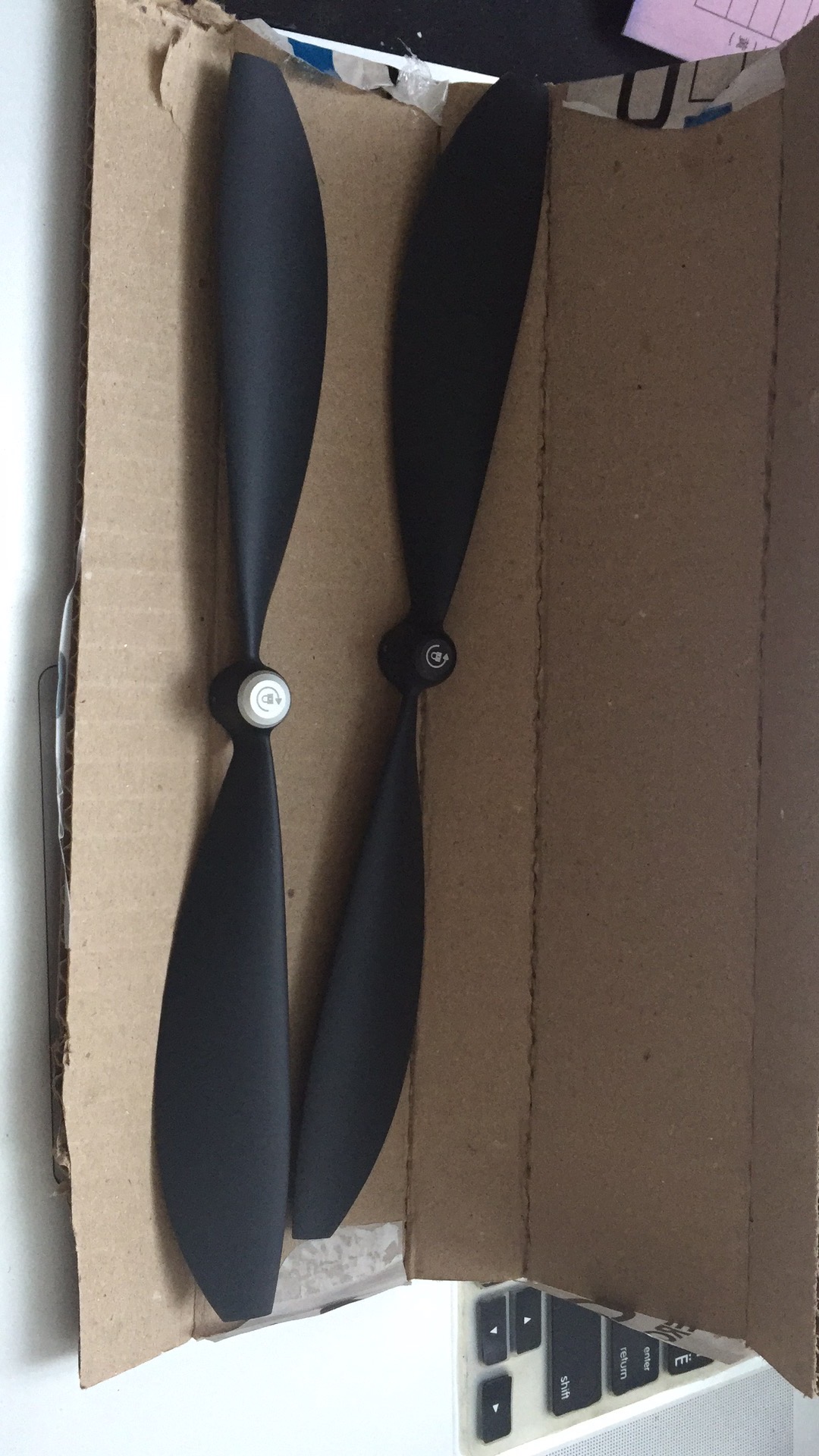 GoPro Karma replacement propeller blades sample from manufacturer before batch production